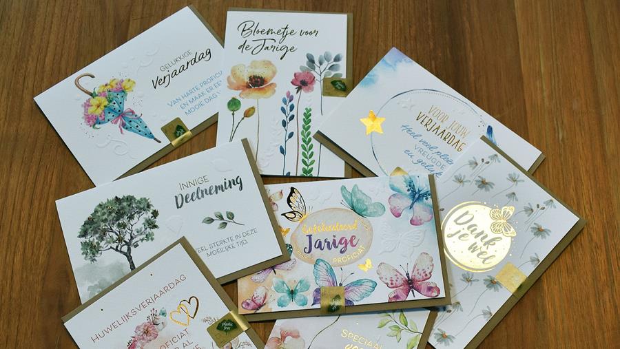 Collection de cartes de vœux aquarelle
