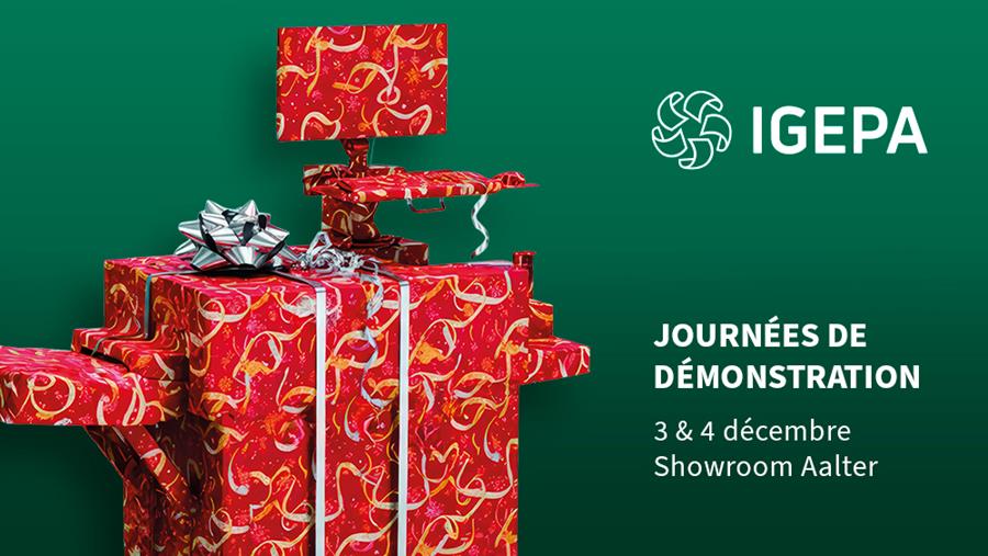 Placez une machine de démonstration Igepa sous votre sapin de Noël