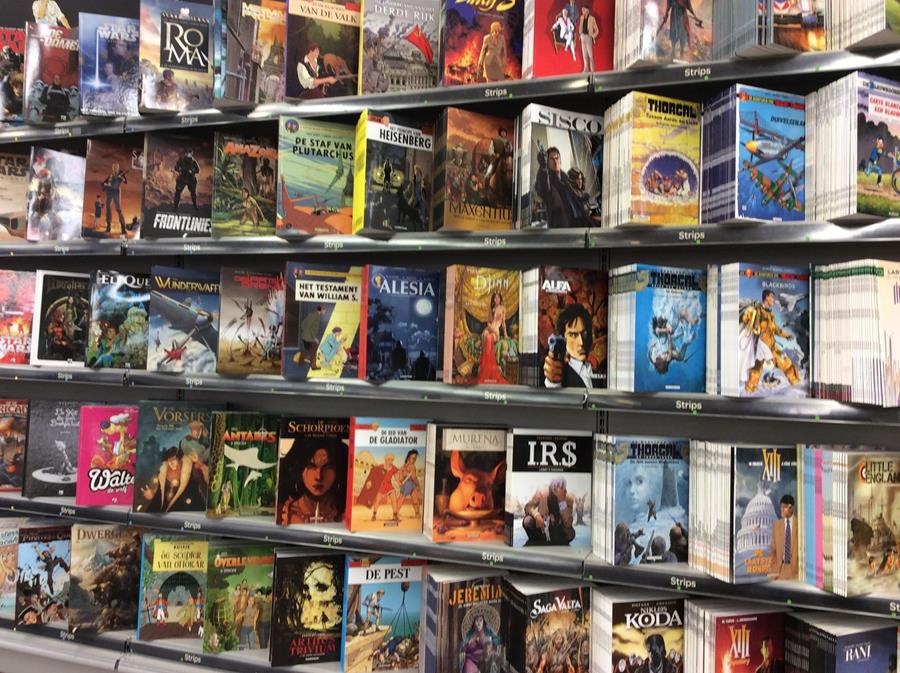 Le magasin de journaux, lieu idéal pour vendre des BD